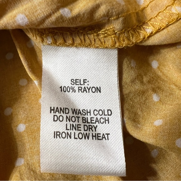 Lulus Call You Mine Mustard Yellow Polka Dot Ruffled Mini Skirt - Picture 9 of 12